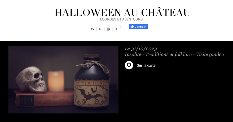 Halloween au Château de Lourdes